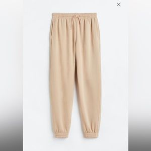 H&M High Waisted Beige Joggers